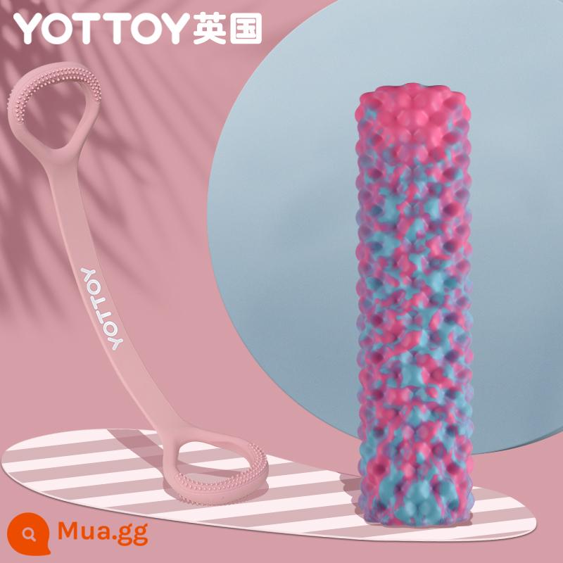 8 nhân vật kéo lưng tập đàn hồi dây nhà hở vai cổ co giãn dây tập yoga silicone mèo con tập thể dục cánh tay - Mèo con 8 hình + con lăn xốp [Thêm vào mục yêu thích và được ưu tiên giao hàng]