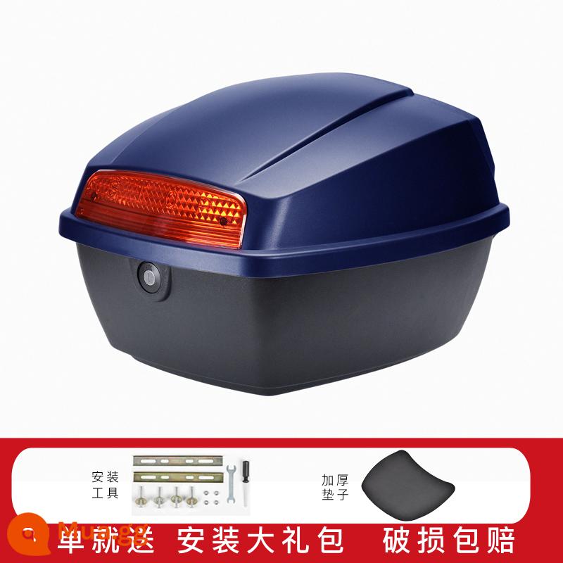 Xe điện cốp xe đa năng Yardi Emma Tailing Luyuan dày xe điện lớn bàn đạp xe máy cốp xe - Sapphire mờ + Dụng cụ