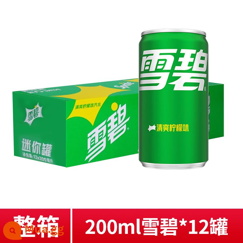 Coca-Cola Coke Zero 200ml mini 12 lon nước ngọt không đường Sprite Fanta soda có ga nguyên hộp - [Full box] Classic Sprite 200ml*12 lon