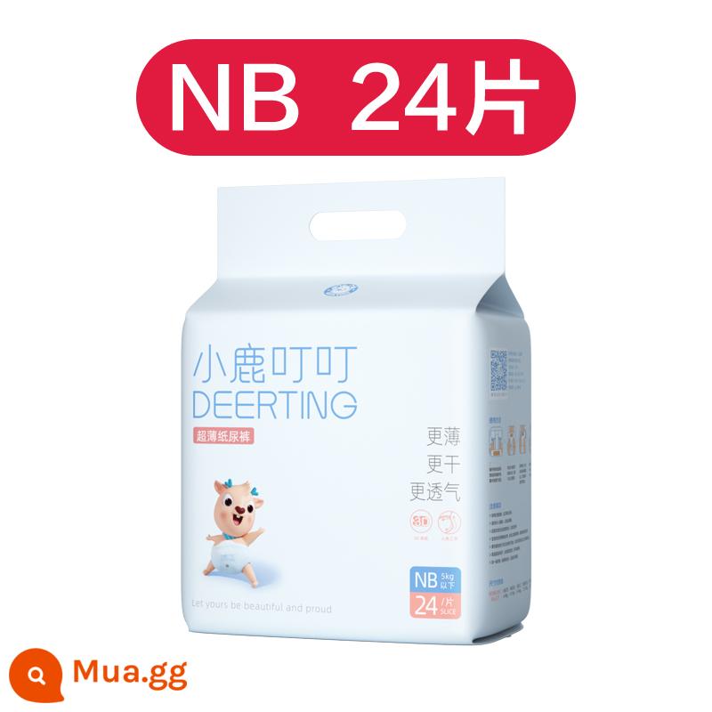 Tã giấy siêu mỏng Xiaolu Dingding cho bé sơ sinh túi dùng thử bỉm đặc biệt dành cho bé trai và bé gái NB/S/M/XL - NB