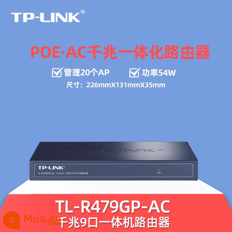 Bảng điều khiển AP không dây Gigabit WiFi6 AX3000 tần số kép 5g phủ sóng wifi toàn bộ ngôi nhà bộ mạng 86 loại bộ định tuyến treo tường cung cấp điện poe ac nhà biệt thự khách sạn thông minh - Máy chủ Gigabit POE 9 cổng (R479GP/công suất 77W)