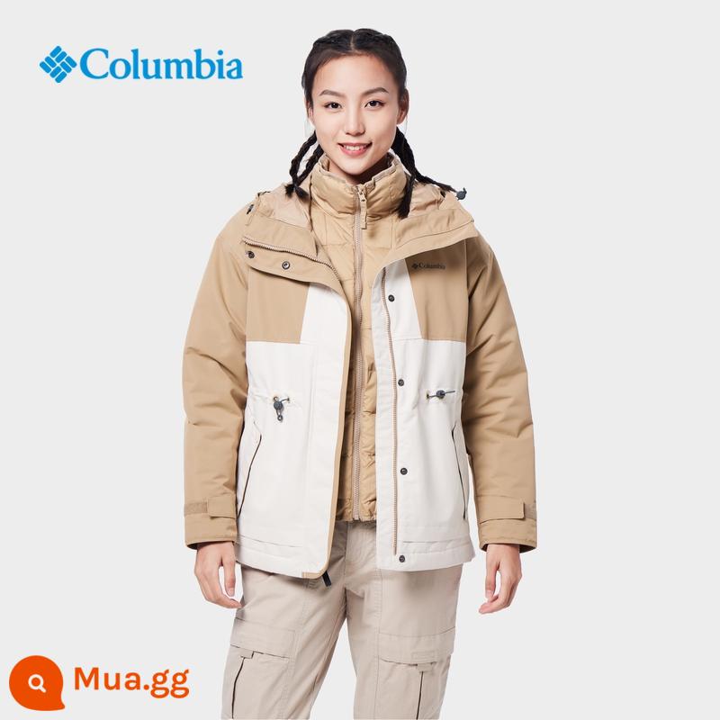 Columbia ngoài trời 22 mùa thu và mùa đông mới của phụ nữ điểm vàng áo khoác chống thấm nước ba trong một áo khoác WR2904 - 191