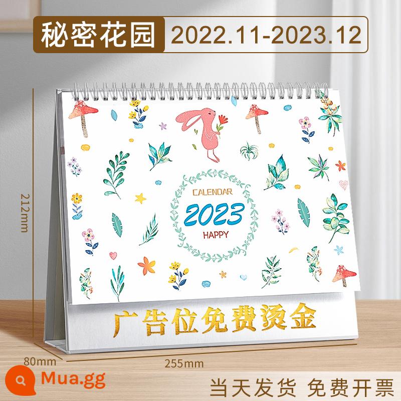 lịch để bàn 2023 trang trí máy tính để bàn notepad lịch 2022 sáng tạo kế hoạch tùy chỉnh đơn giản lịch bấm lỗ lịch năm con thỏ này lịch văn phòng công ty mini dễ thương - Khu Vườn Bí Mật | Nâng cấp dày hơn (cực lớn) nhận 3 quà