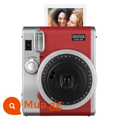 Máy ảnh Fuji đứng thẳng mini90 chụp ảnh đứng một lần máy ảnh cổ điển instax mini40 - bộ sưu tập mini90 màu đỏ (đèn flash tại chỗ)