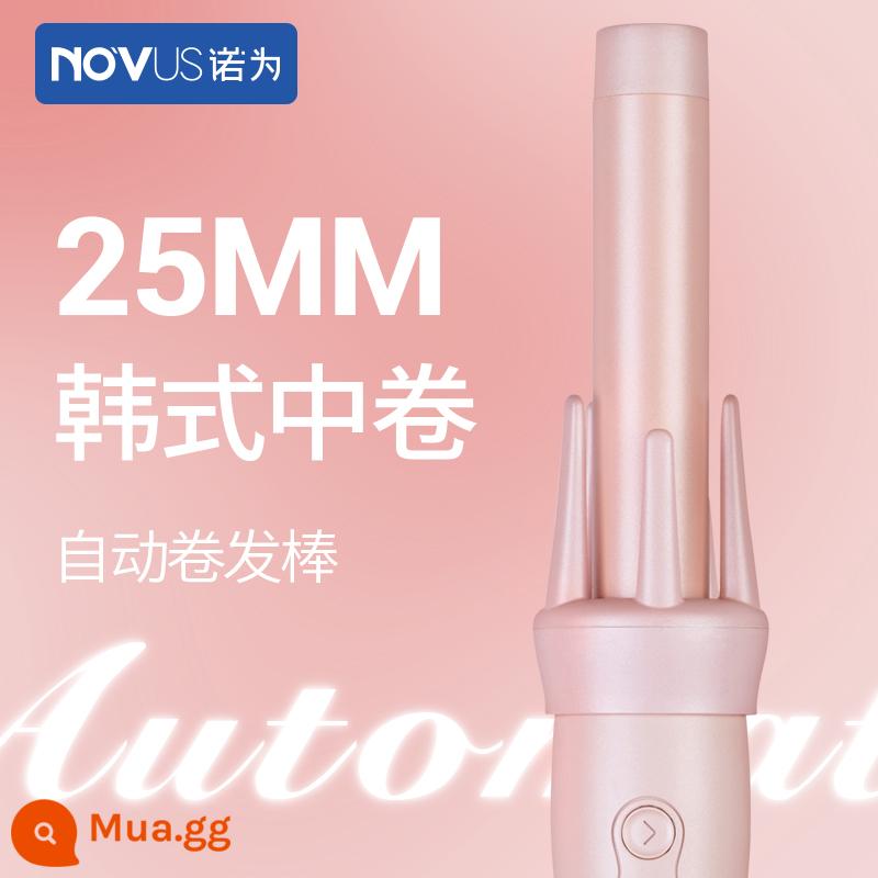 novus Nuo là máy uốn tóc hoàn toàn tự động 32mm tạo tác lười biếng cho nữ cuộn lớn xoay điện sóng lớn không làm tổn thương tóc - Màu hồng 26MM-(thích hợp cho tóc trung bình và dài)