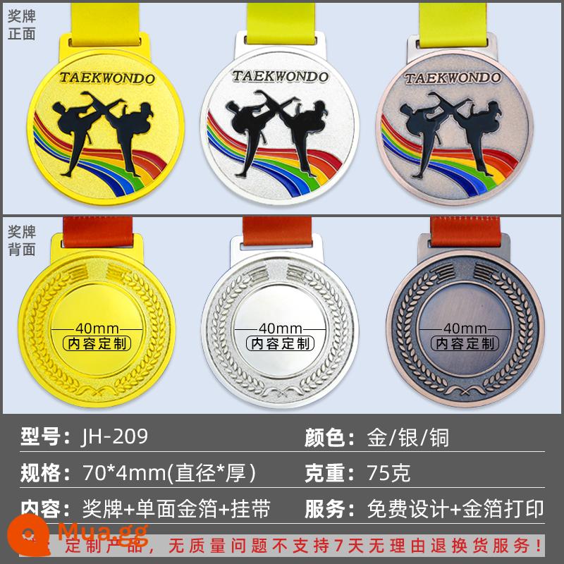 Huy chương trò chơi bóng rổ tùy chỉnh huy chương vàng tùy chỉnh marathon thẻ kỷ niệm trẻ em mẫu giáo được liệt kê ngôi sao đọc sách - Taekwondo