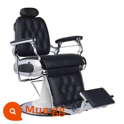 Ghế đầu dầu cổ điển dành cho nam giới tiệm cắt tóc salon tóc đặc biệt có thể nghiêng xuống để uốn và nhuộm da đầu và cạo râu cho thợ cắt tóc - Loại B - đen (đặt tự do - có thể nâng lên - bơm dầu đậm)