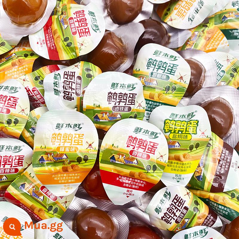 Trứng cút tươi tươi trứng muối trứng nướng muối gói nhỏ snack snack ăn giải trí số lượng lớn trọng lượng 500g Hàng Tết ăn liền - Vị muối nướng 500g