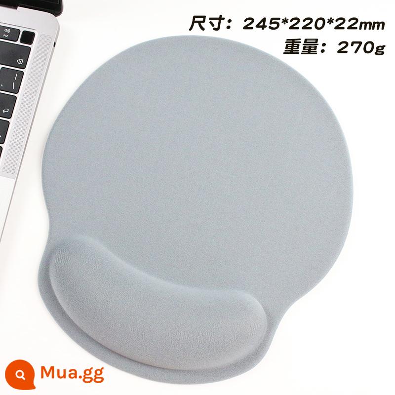 Máy Tính Miếng Lót Cổ Tay Miếng Lót Chuột Miếng Lót Cổ Tay Dày Dẻo Silicone Chống Trơn Trượt Hoạt Hình Dễ Thương Ba Chiều Văn Phòng Plus 3D thảm - xám tròn to