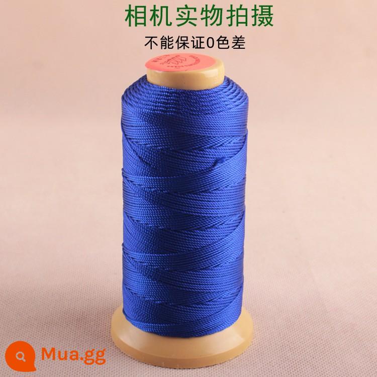 Dây hiệu ba con cá vàng làm mặt dây chuyền handmade sợi chỉ xâu chuỗi hạt đeo tay 3 6 sợi làm dây đỏ tua rua - Màu xanh hoàng gia (số màu: 368) 9 lượt chia sẻ