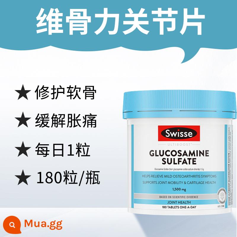 Swisse vitamin chondroitin glucosamine xương khớp chắc khỏe 180 hạt - trời xanh