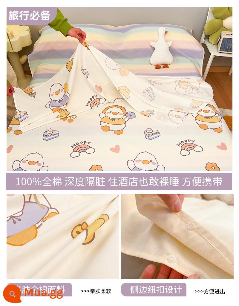 Cotton Bẩn Túi Ngủ Khách Sạn Du Lịch Du Lịch Di Động Giường Vỏ Chăn 4 Bộ Du Lịch Tàu Ngủ Hiện Vật - L Ya Ya Paradise (túi ngủ)-gửi cùng túi đựng