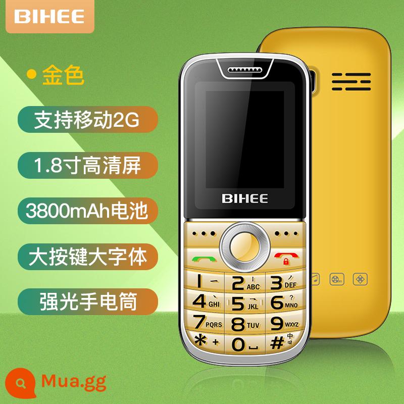 BIHEE A30 Lily Người Cao Tuổi Điện Thoại Di Động Bảng Thẳng Full Netcom 4G Di Động Unicom Viễn Thông Máy Người Cao Tuổi Thời Gian Chờ Siêu Dài - Golden Classic [Phiên bản di động 2G]