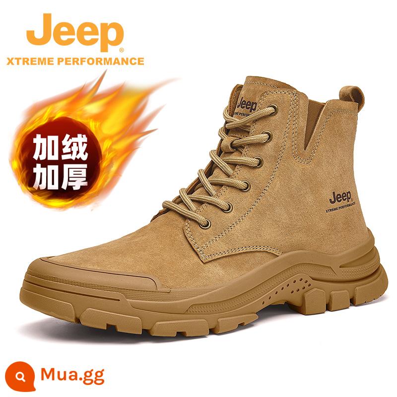 [Được đề xuất bởi Li Jiaqi] Giày bốt Jeep Martin dành cho nữ 2023 giày đi bộ nhẹ mới giày cắm trại leo núi ngoài trời dành cho nam - Camel [Mã thể thao nam lông cừu]