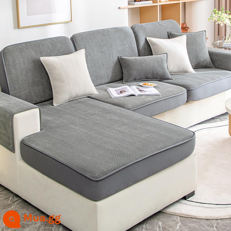 Voan Sofa Bao Gồm Tất Cả Đa Năng Bao 2023 Mới Ghế Sofa Đệm Bốn Mùa Đa Năng Bao Vải Tùy Chỉnh - Yuxin-quý ông màu xám