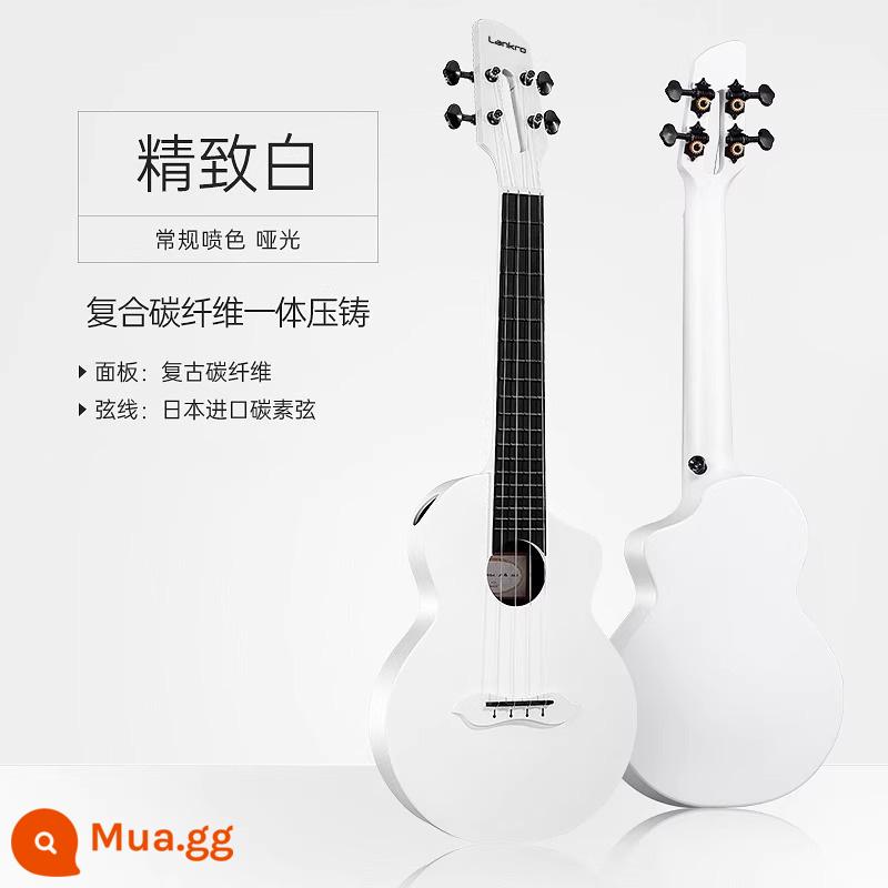 Đàn Ukulele cô gái mới bắt đầu cấp độ đầu vào trẻ em người lớn đàn guitar nhỏ cao cấp 23 inch 26 đàn Ukulele nam - Sợi carbon-23 inch [màu trắng tinh tế]