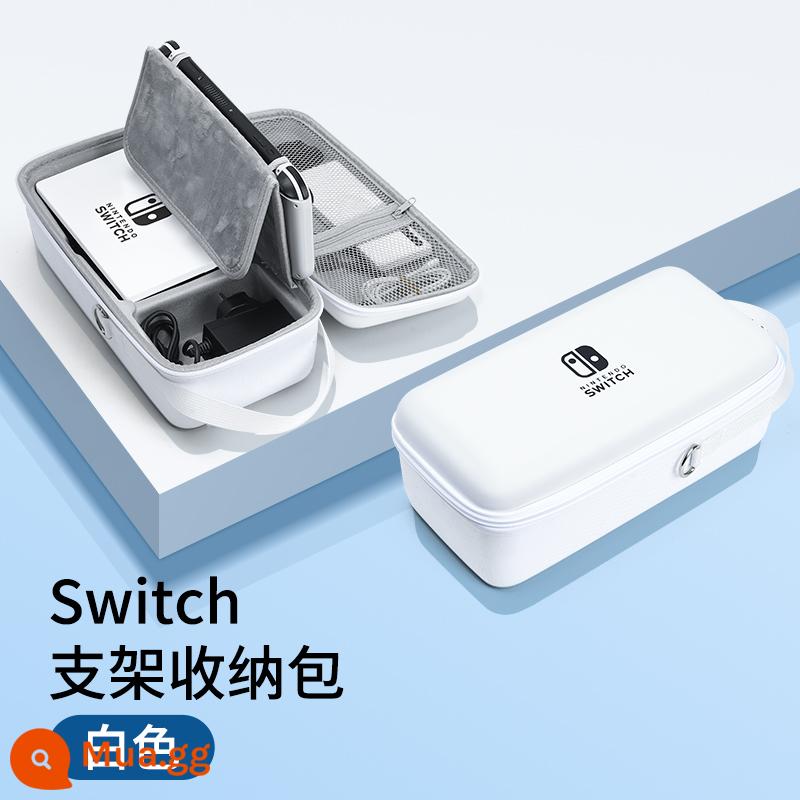 Túi nỉ NSM túi lưu trữ công tắc túi đựng máy chủ túi bảo vệ switchlite Túi mềm Nintendo túi di động - Túi đựng đồ cao cấp màu trắng [có thể đựng bộ sạc + đế] công tắc chân đế tích hợp/Oled/lite phổ thông