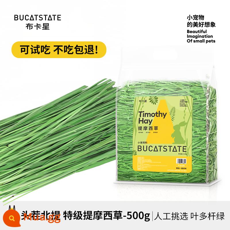 Bucas sao cỏ timothy thức ăn cho thỏ 23 năm cỏ thỏ tươi hạt ăn được đồng cỏ khô hạt chuột lang - 501g