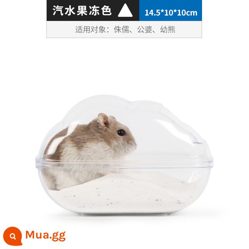 Bukastar cát tắm cho hamster nước tiểu bộ cát đặc biệt cát tắm khử mùi tắm gấu vàng lưu vực phòng tắm hamster nguồn cung cấp - Phòng tắm Medium-Yun Duo-màu đa hướng (thích hợp cho chuột hamster lùn)