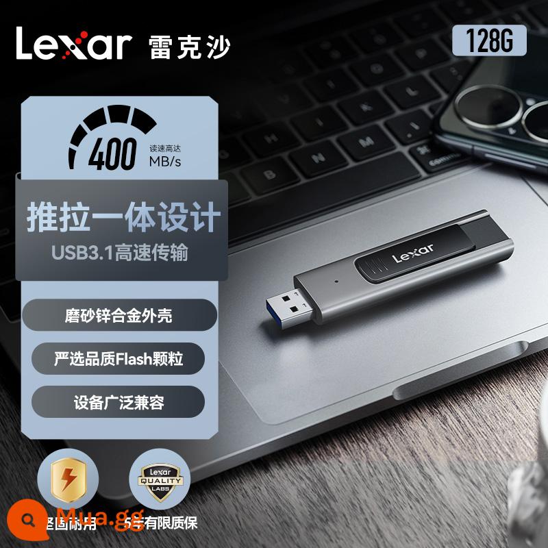 Lexar Ổ đĩa flash USB mã hóa Lexar 64g cửa hàng hàng đầu 128G văn phòng USB3.0 Ổ đĩa flash USB 256G tốc độ cao dung lượng lớn - M900 128G (phiên bản kéo đẩy kim loại 400MB/S)