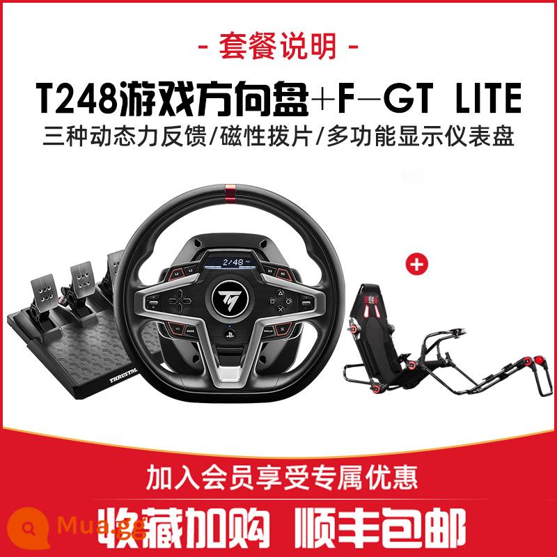 SF National Bank Tumaster Giá đỡ mô phỏng đua xe F-GT Trò chơi Giá đỡ vô lăng Ghế mô phỏng tgt2/Logitech g29/T300 Ferrari/GT/Oka 2/Tumaster - Gói [Khung ghế T248P+F-GT LITE]