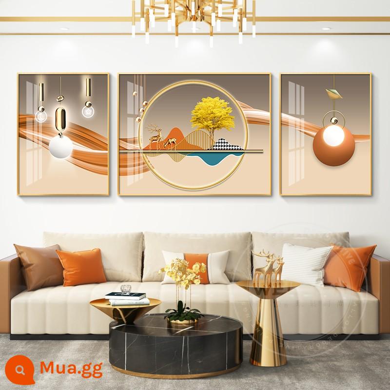 Hongyun danglou ánh sáng sang trọng bức tranh phổ biến tranh hiện đại sofa đơn giản nền treo tường macau ba bức tường bức tranh tường không khí - XX-0619-Chúc may mắn ở đầu