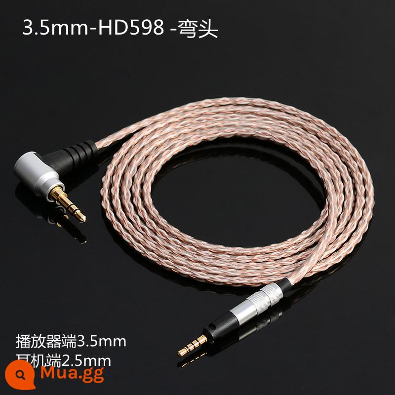 4.4 2,5mm Cân bằng HD560S HD400PRO518HD598 559 Tai nghe bảng Tai nghe bảng Gimboli - Đầu 3,5 mm-HD560S-khuỷu tay (1,5 mét) đồng tinh thể đơn