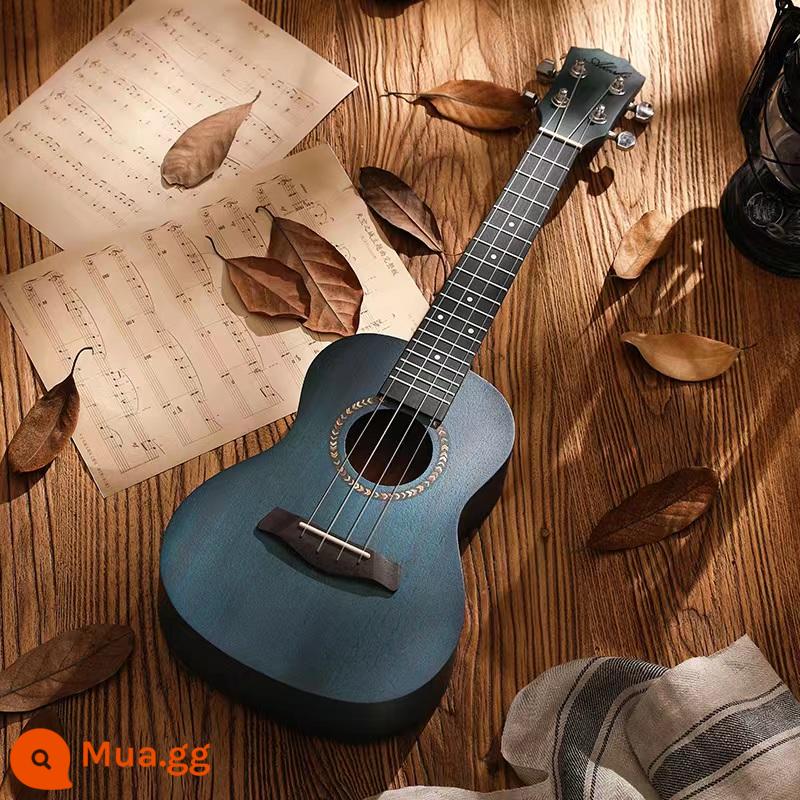 akeshi ukulele người mới bắt đầu phụ nữ chàng trai và trẻ em người lớn 23 inch mục veneer ukulele đàn guitar nhỏ - 23-inch [Single Board] Màu xanh + Phụ kiện + Hướng dẫn