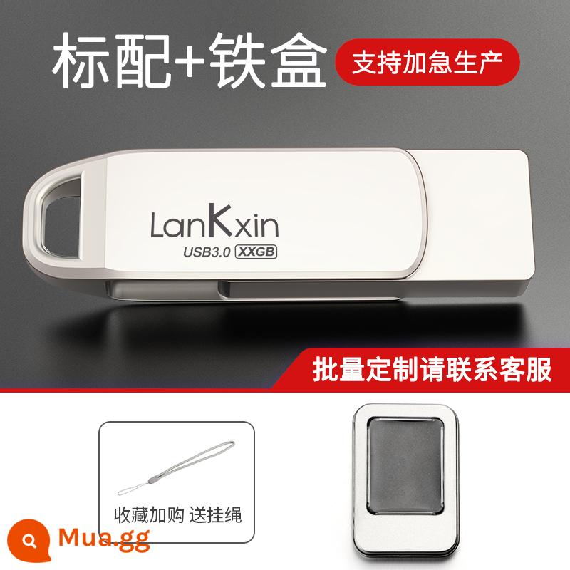 Lanke Core 3.0 Đĩa U Tốc Độ Cao 32G Tặng Tùy Chỉnh Chữ USB Máy Tính Chính Hãng Ô Tô Đôi Di Động USB đèn LED - 32G [Tiêu chuẩn chính thức + hộp quà tặng]