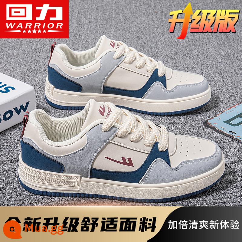 Kéo Lại Giày Nam Mới Mùa Hè 2022 Giày Trắng Thoáng Khí Cho Nam Giày Phần Mỏng Phù Hợp Với Giày Sneaker Đôi Thông Thường - 2182 mét màu xanh đậm [mẫu nâng cấp]