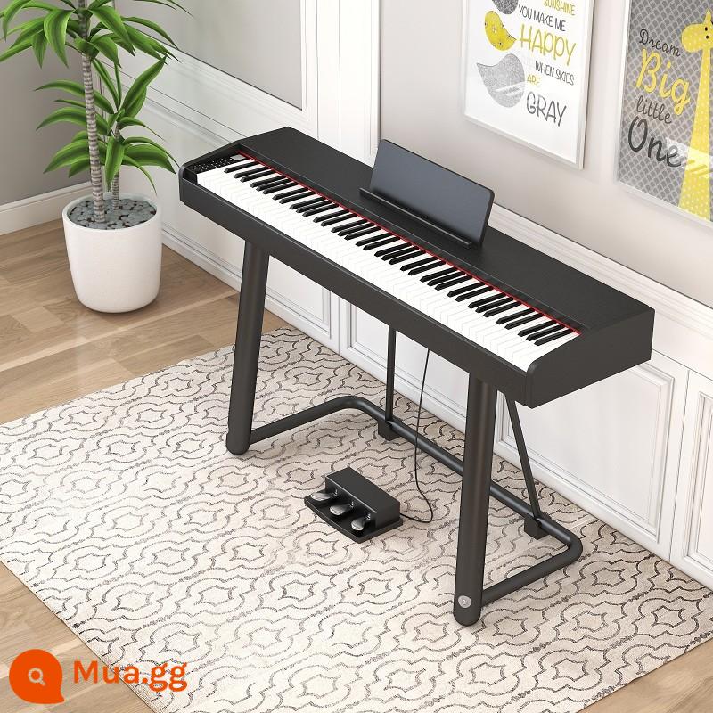 Đàn piano điện tử di động búa nặng 88 phím dành cho trẻ em mới bắt đầu dành cho người lớn giáo viên mẫu giáo nhà sản xuất đàn piano điện tử chuyên nghiệp - Thi chứng chỉ mẫu-búa nặng ba bước 88 phím gỗ đen + Bluetooth