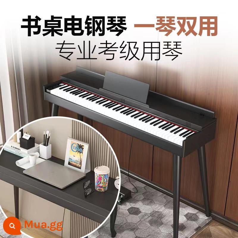 Đàn piano điện tử di động búa nặng 88 phím dành cho trẻ em mới bắt đầu dành cho người lớn giáo viên mẫu giáo nhà sản xuất đàn piano điện tử chuyên nghiệp - Nâng cấp lên giá đỡ đàn piano bằng gỗ nguyên khối ba bước màu đen + Bluetooth ở cấp độ chuyên nghiệp