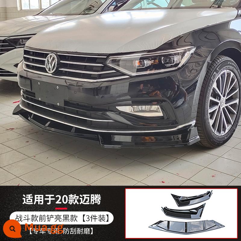 Thích hợp cho 18-22 Volkswagen Lavida PLUS mới Bora Magotan b8 mới Sagitar Volkswagen cc sửa đổi xẻng trước môi trước - Xẻng chiến đấu phía trước 20-21 Magotan [Đen sáng] mới