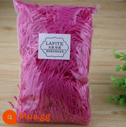 Hộp quà tặng raffia điền dải giấy vụn đám cưới hộp kẹo sáng tạo bộ đồ giường cỏ vật liệu trang trí bao bì dải giấy vụn - Hoa hồng đỏ