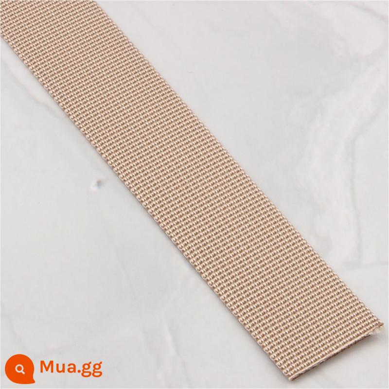 1.5-5CM Ruy Băng Nylon Hố Hoa Văn Màu Mã Hóa Lưng Túi Thay Thế Dây Đeo Vai Dây Đeo Túi Tự Làm Phụ Kiện Phụ Kiện - Vải rỗ mã hóa kaki