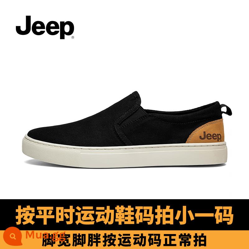 Giày Jeep Nam Jeep 2022 Mới Cũ Giày Vải Nam Giày Slip-On Giày Lười Mùa Thu - Đen P901157k