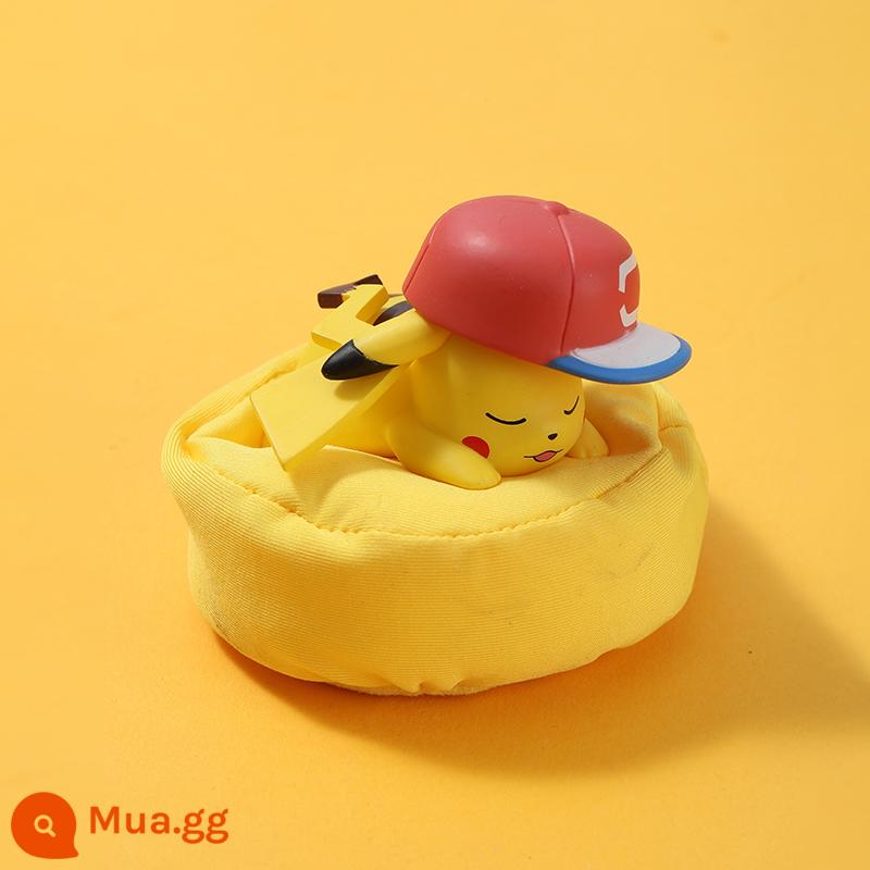 Pokémon chính hãng Pokémon Pokemon Pokemon Pikachu Miao Frog Seed Kabi Beast Model Ornament Doll - Pikachu [Tư thế ngủ]