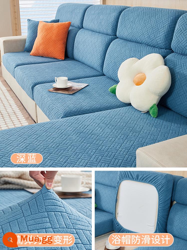 Ghế Sofa Co Giãn Ghế Sofa Tất Cả Bao Gồm Đa Năng Bốn Mùa Đa Năng Chống Trơn Trượt Sofa Đệm Ghế Sofa Mới 2022 - Zixuan-màu xanh đậm