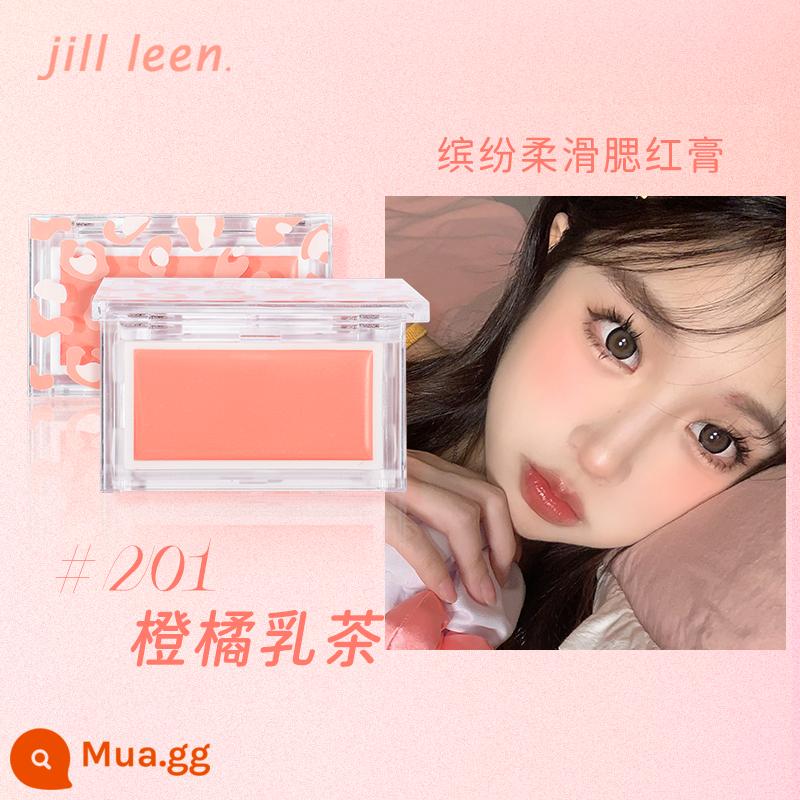 JILLLEEN Blush Cream Purple Blush Làm sáng, phồng và bền lâu, dưỡng ẩm tự nhiên, thân thiện với làn da, tạo đường nét và cải thiện làn da - Trà sữa cam 201