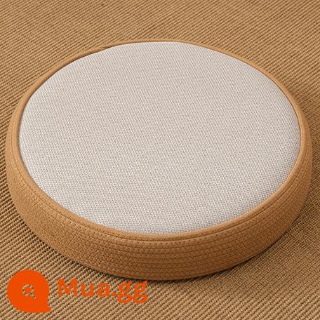 Nhật Bản Futon Đệm Phòng Khách Ban Công Cửa Sổ Vịnh Tất Nam Hộ Gia Đình Tầng Dày Thờ Phật Ngồi Trụ Thiền Thiền Đệm - màu trắng ngà