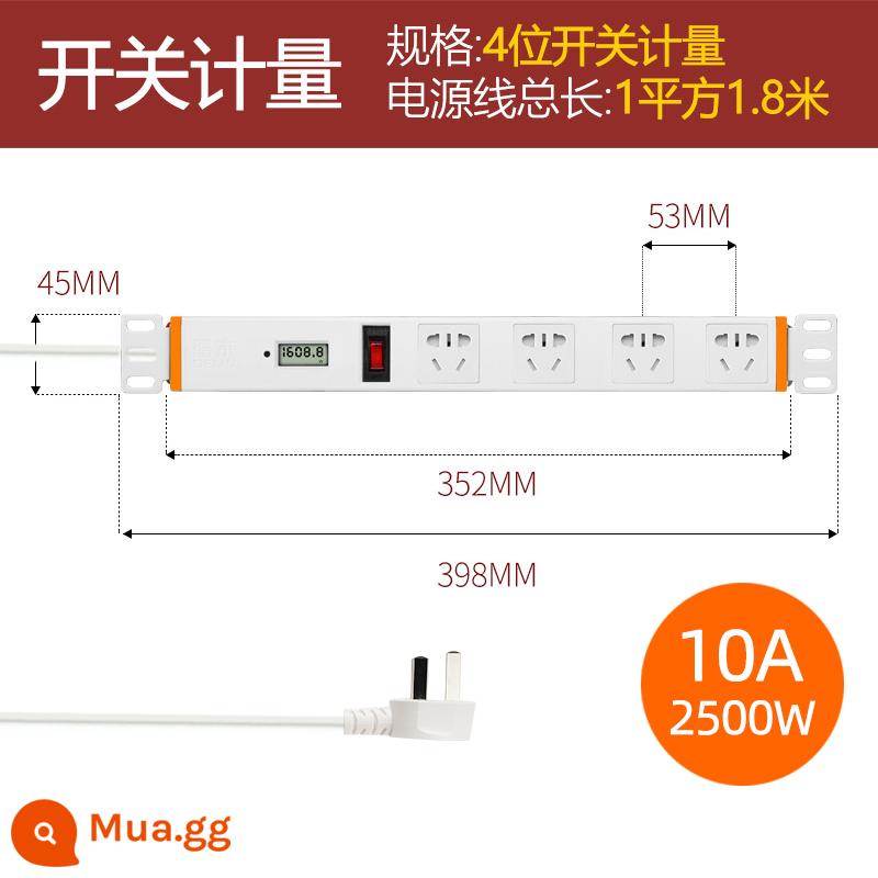 Gỗ Đức Văn Phòng Ổ Cắm Trên Tường Giấu USB Máy Tính Hàng Cắm Hàng Nhà Treo Vô Hình Dưới Bảng Dây - Công tắc đo sáng 4 vị trí màu trắng 1 mét vuông * 1,8 mét