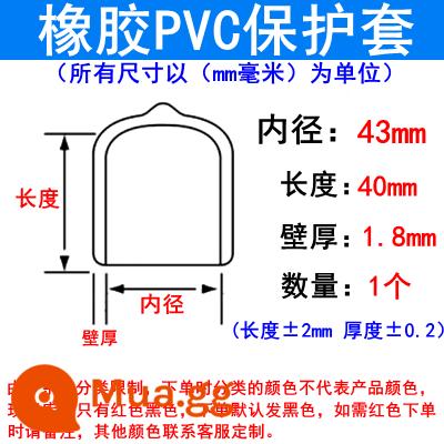 cao su tay áo nhựa ống thép bảo vệ tay áo cap cao su tay áo dây con dấu đầu nắp cao su vít khối cắm chủ đề nắp bảo vệ - ngọc lục bảo