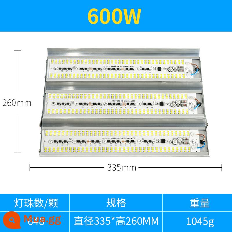 Đèn led vonfram iốt 1000W siêu sáng ngoài trời chống nước làm việc ngoài giờ chiếu sáng đèn sân khấu đèn năng lượng mặt trời cho công trường - Model tiêu chuẩn-Đèn vàng 600W