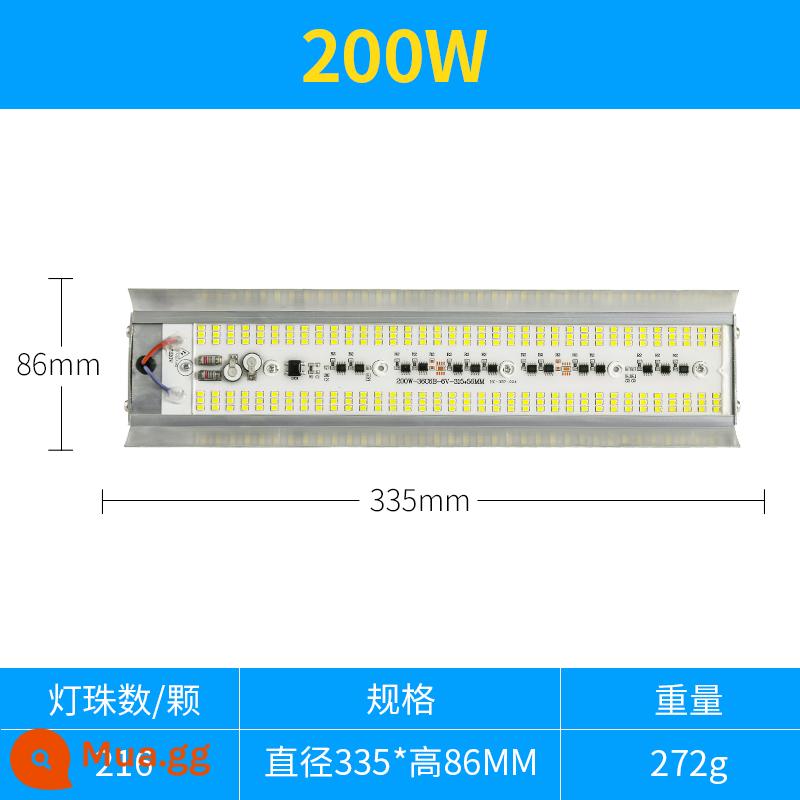 Đèn led vonfram iốt 1000W siêu sáng ngoài trời chống nước làm việc ngoài giờ chiếu sáng đèn sân khấu đèn năng lượng mặt trời cho công trường - Model tiêu chuẩn-Đèn vàng 200W