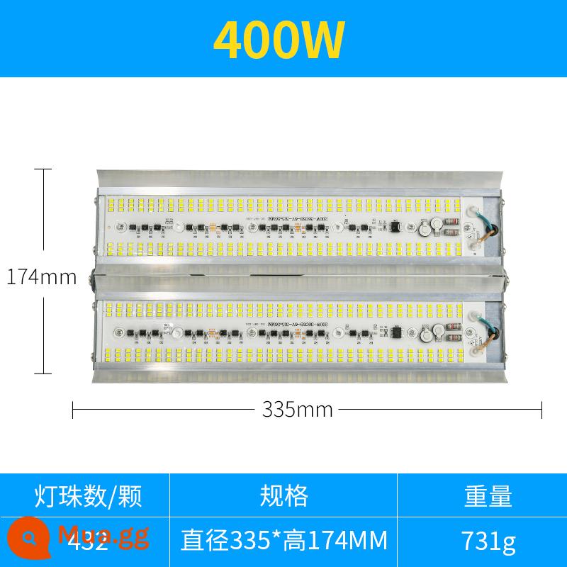 Đèn led vonfram iốt 1000W siêu sáng ngoài trời chống nước làm việc ngoài giờ chiếu sáng đèn sân khấu đèn năng lượng mặt trời cho công trường - Model tiêu chuẩn-Ánh sáng trắng 400W