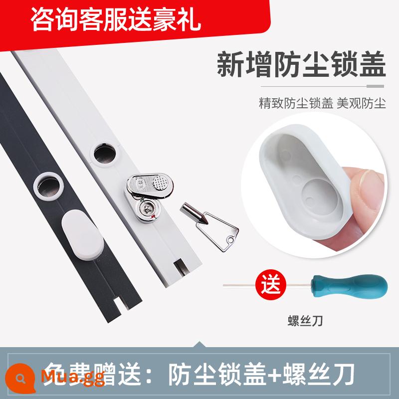 Cửa sổ bảo vệ lan can cao -tự cài đặt tự cài đặt bản dịch an toàn cho trẻ em và hidden push -to -anti -Theft Windows - Tặng kèm nắp khóa chống bụi + tuốc nơ vít