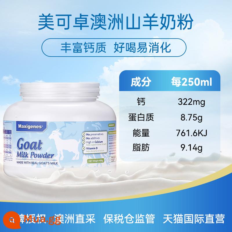 Meco Zhuo Blue Fatty Milk Powder Whole Fat Skim Trẻ em Người lớn Trung niên và Người cao tuổi Canxi cao Chính hãng Official Flagship Store - Sữa dê nguyên chất giàu canxi