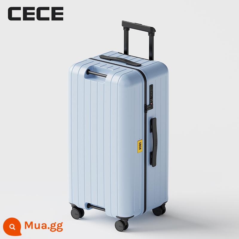 CECE2023 Mới Phanh Vali Đa Năng Công Suất Lớn Nâng Xe Đẩy 28 Inch Nam 30 Nữ Hành Lý - Màu xanh nhạt