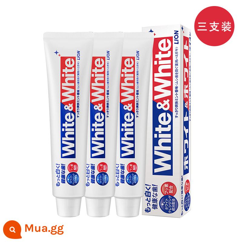 [Tự vận hành] Kem đánh răng làm trắng Lion King nhập khẩu Nhật Bản loại lớn trắng chống sâu bướm từ tươi đến ố vàng 150g bà bầu có thể sử dụng - 150g*3 gói
