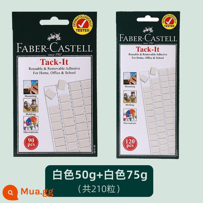 [Tự vận hành] Đức FABER-CASTELL/ Faber-Castell Clay Free Liquid Nail Clay Photo Wall Photo Frame Balloon No Trace Keo hai mặt Keo làm sạch tai nghe Keo dán tường Đặc biệt - Trắng 50g+75g (khoảng 210 nhân dân tệ)